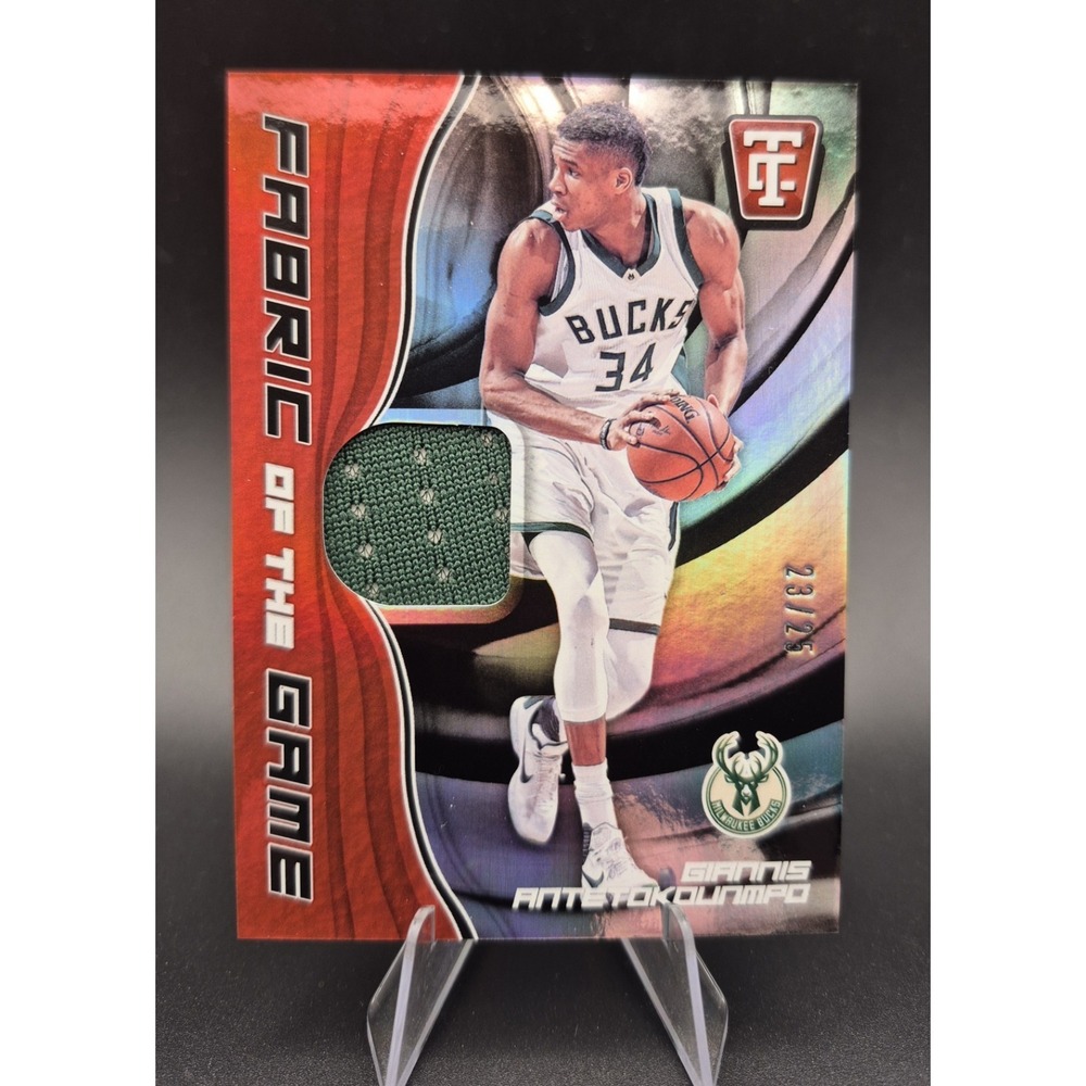 2017-18 Totally Certified Giannis Antetokounmpo #FG-GAN Fabric of the‎ Game /25